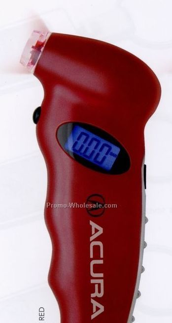 Red Digital Tire Gauge