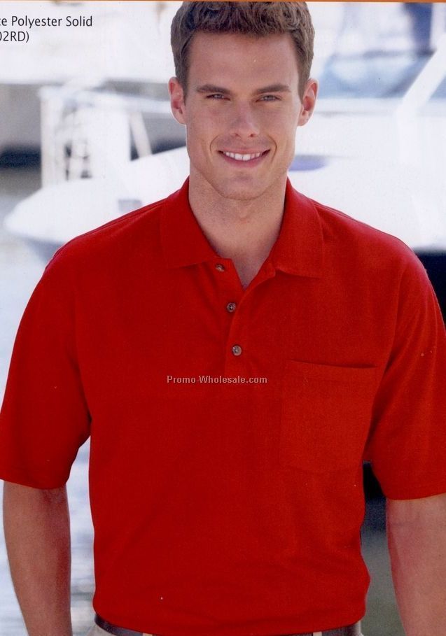 Red Kap Short Sleeve Men's 100% Polyester Polo Shirt (S-xl)