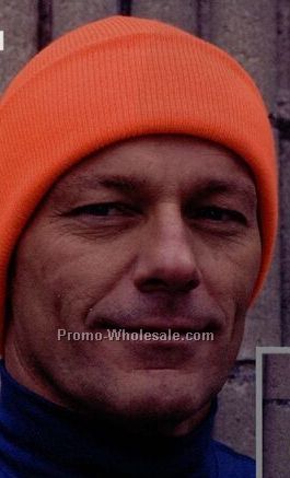 Safety Orange High Visibility Knit Hat