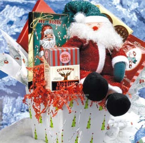 Santa's Snacks Gift Basket