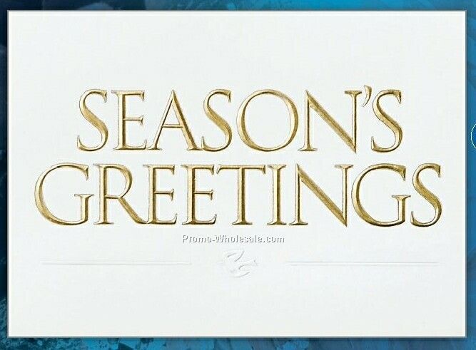 Season's Greetings Holiday Greeting Card (After 10/1)