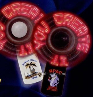 Self-programmable Message Fan With White Handle & Red LED