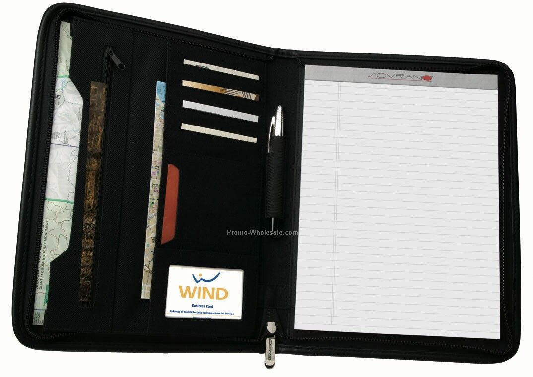 Sovrano Fratello Zip Folio 13"x10"x1-1/4"