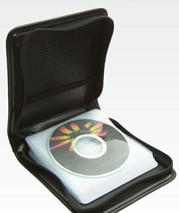 Square CD Case W/Zipper Closure (Pad Print)