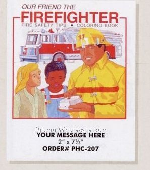 Stock Design Fire Theme Coloring Book - Firefighter (8-1/2"x11")