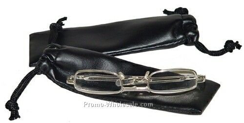 Synthetic Leather Glasses/ Utility Case (2"x6-1/2")