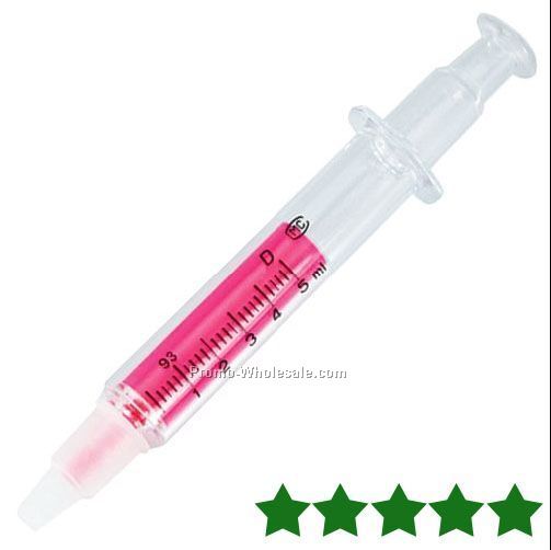Syringe Highlighter (Pink)