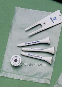 Tee Pack (3 Tees/ Marker/ Divot Tool/ Clear Plastic Pouch)