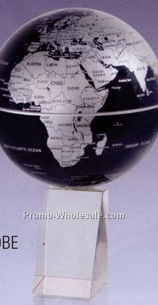 Terra Magic 6" Blue/ Silver Globe W/ Acrylic Crystal Base