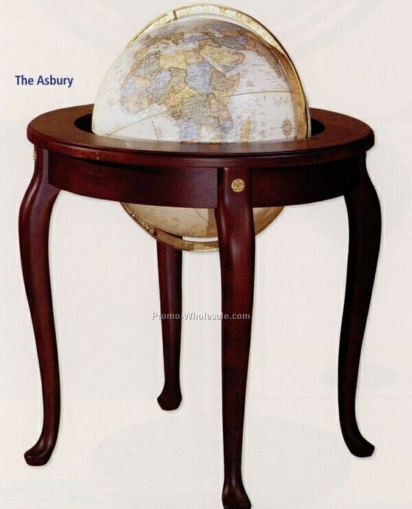 The Asbury Antique Illuminated World Globe