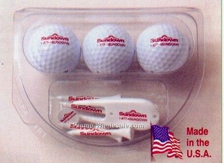 Top Flite Xl Distance Clubhouse Gift Pack (2-3/4" Tee)