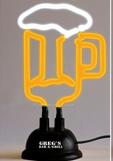 USB Neon Beer Mug Desk Light