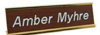 Wall Name Plate W/ Insert - 2"x10"x1/16"