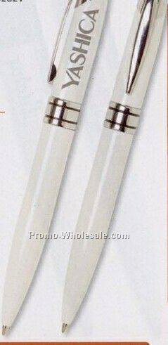 White Ferrara Pen 5 1/2"x1/2" (5 Day Express)