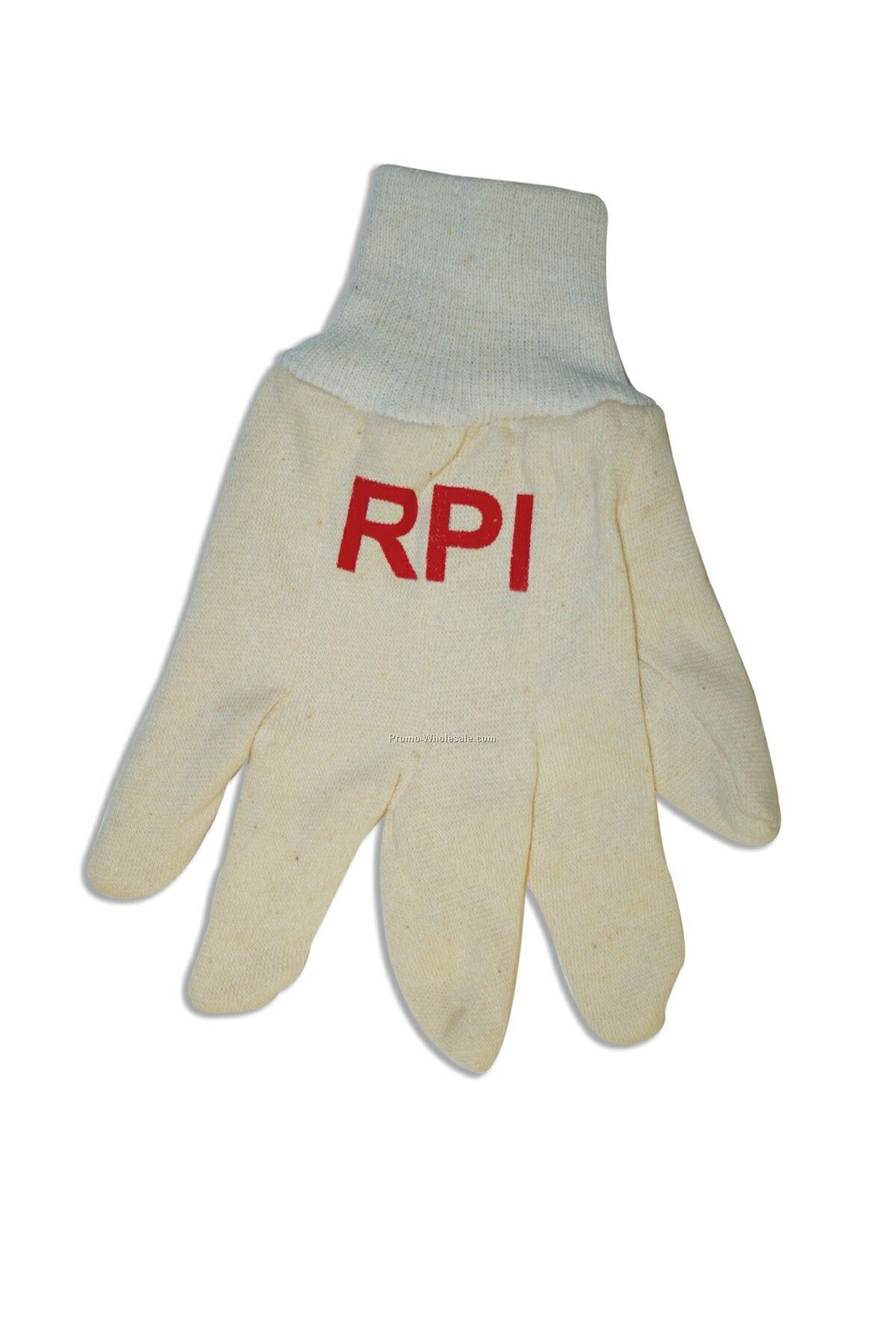 White Jersey Glove With Snug Wrist (One Size)
