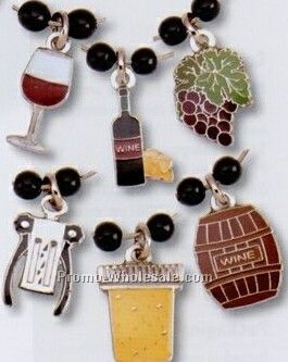 Wine Related Stock Wine Glass Charm Set