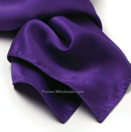 Wolfmark Purple Solid Series Silk Scarf