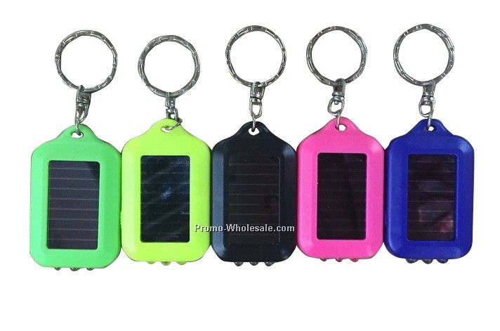 3 LED solar Keychain,Solar LED flashlight,LED key lamp