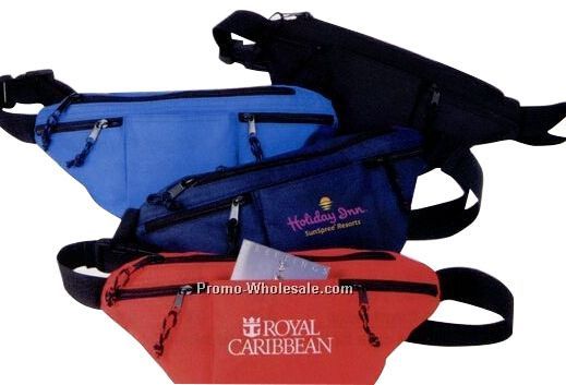 4 Zipper Fanny Pack 14"x5-1/2"x1-1/2"