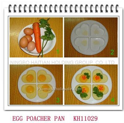 4 eggs heart microwave shape poacher