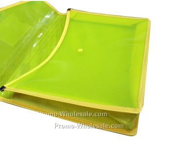 Expanding Pocket  File Folder in transparent plastic