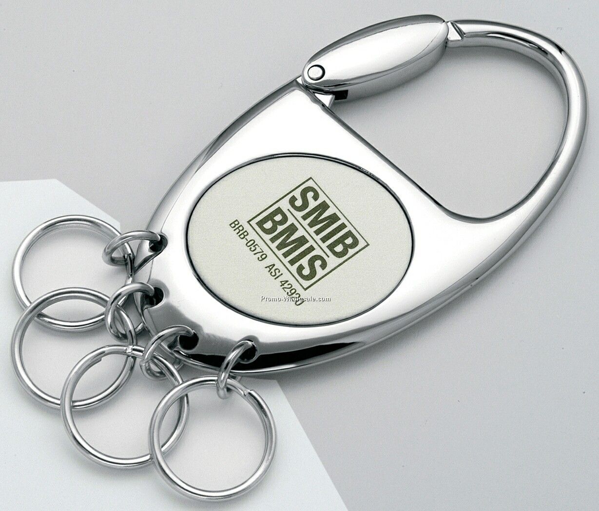 Four-ring metal key chain