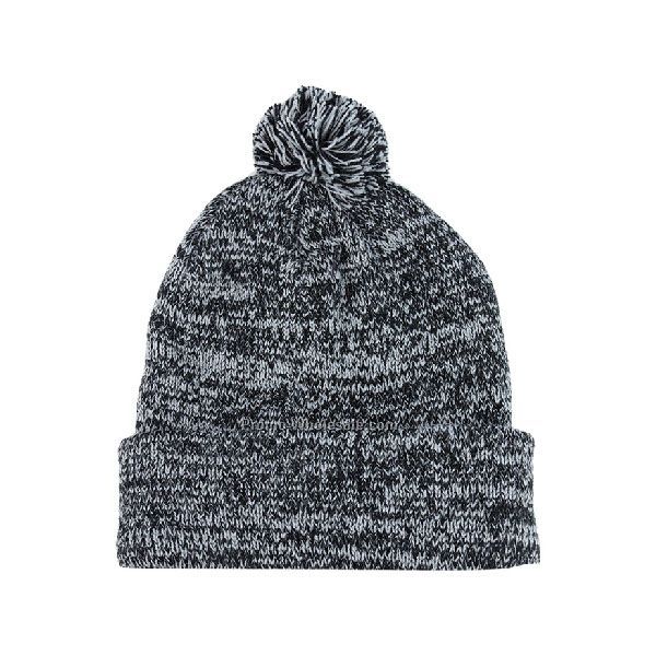 Pom Beanie W/Cuff