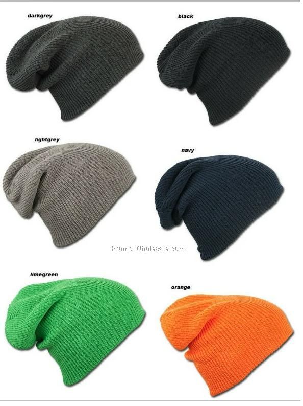 Solid slouch beanie