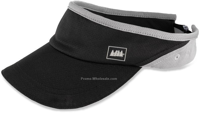 Black fitness visor