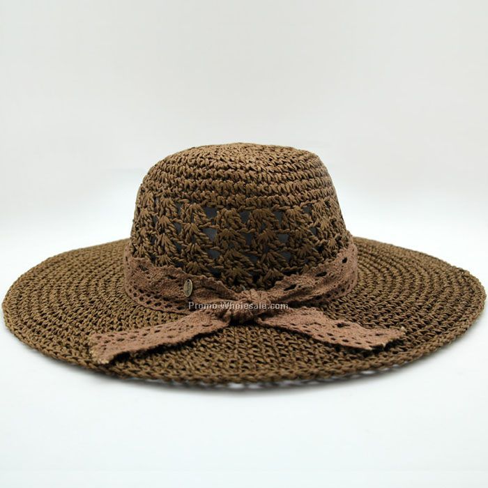 Crushable straw hat