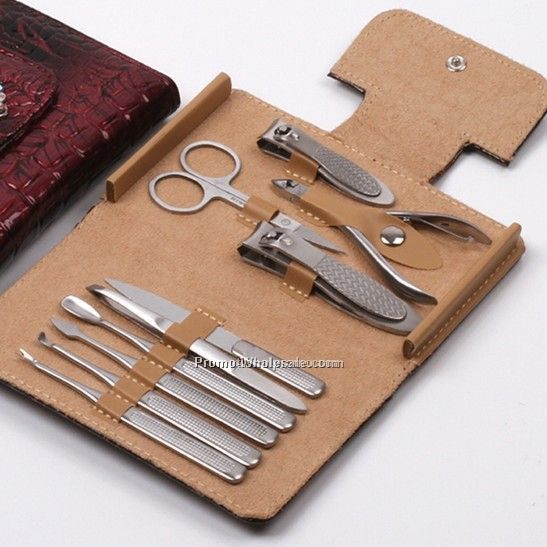 New style PU leather nail clipper set