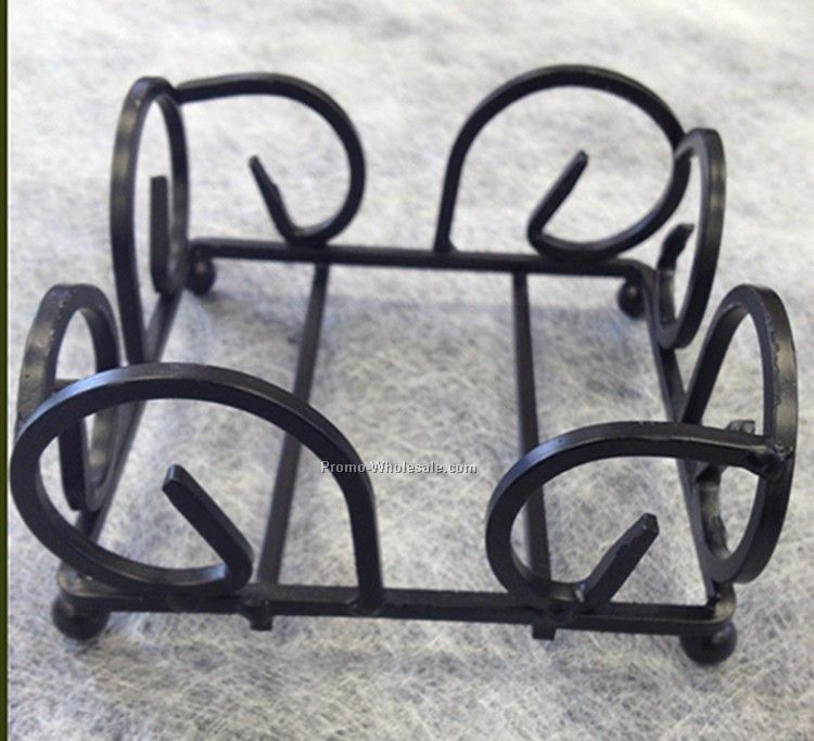 WROUGHT IRON COASTER HOLDER