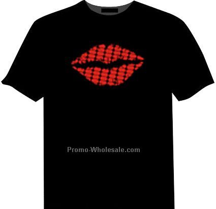 Led flashing light t-shirt