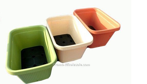 recycled plastic flower pots